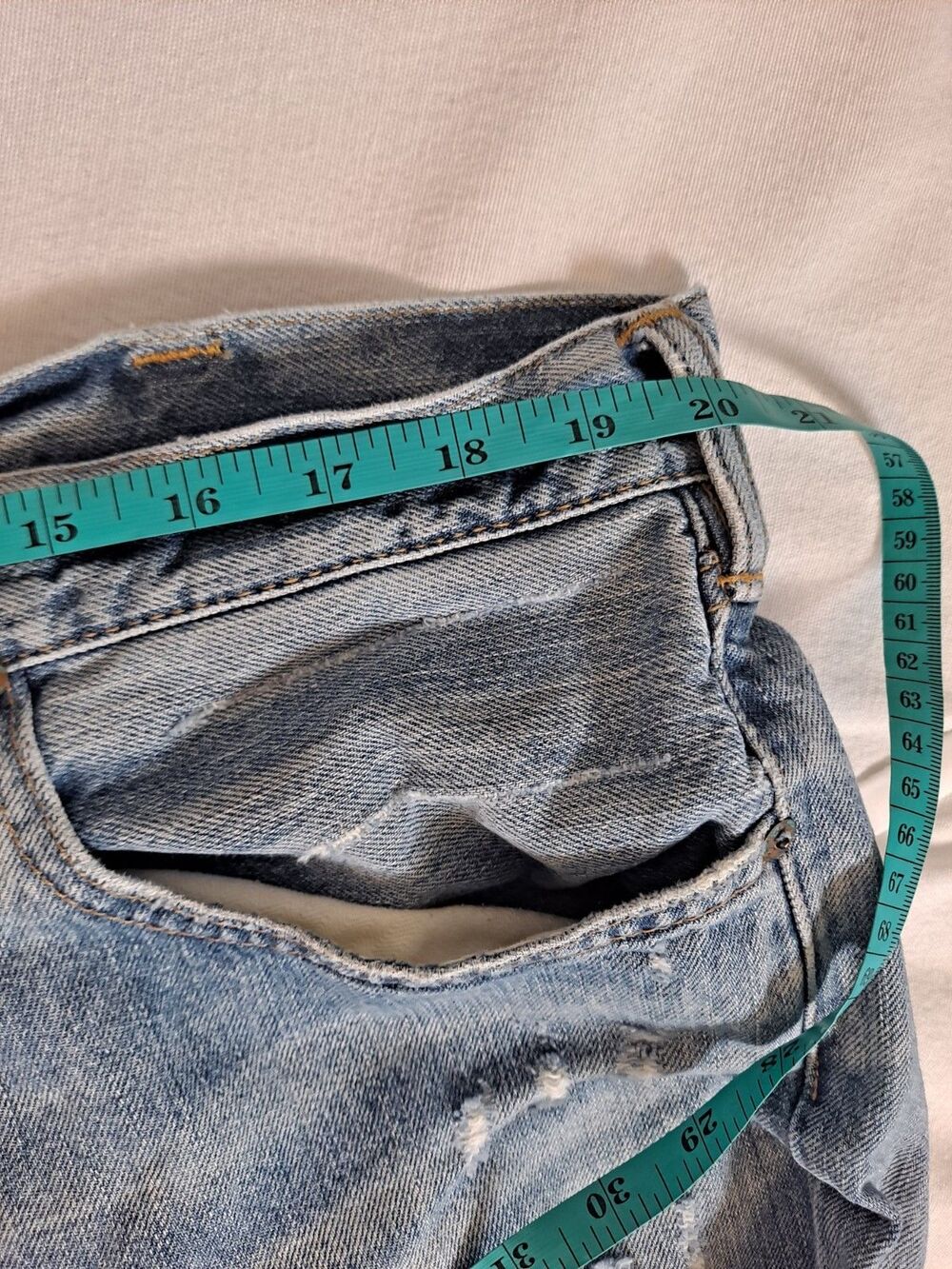 Polo Ralph Lauren Men's Jeans Size 40 x 32 Distressed Straight 100% Cotton - Picture 10 of 14